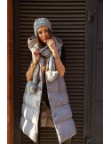 Dark gray winter set, hat and scarf C40 - Online store - Boutique